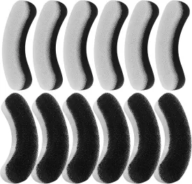 12 Pack Dog Fountain Foam Sponge Replacement Filters Compatible with DF10 DF30 Large Automatic Pet Water Fountain Drinking Dispenser Water Bowl Carbon Filter for Cat Dogs Inside