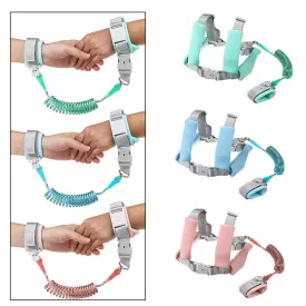 2 IN 1 Anti-lost Induction Lock Safety Leash Wrist Link Strap Rein Traction Rope 1.5/2/2.5m Wristband