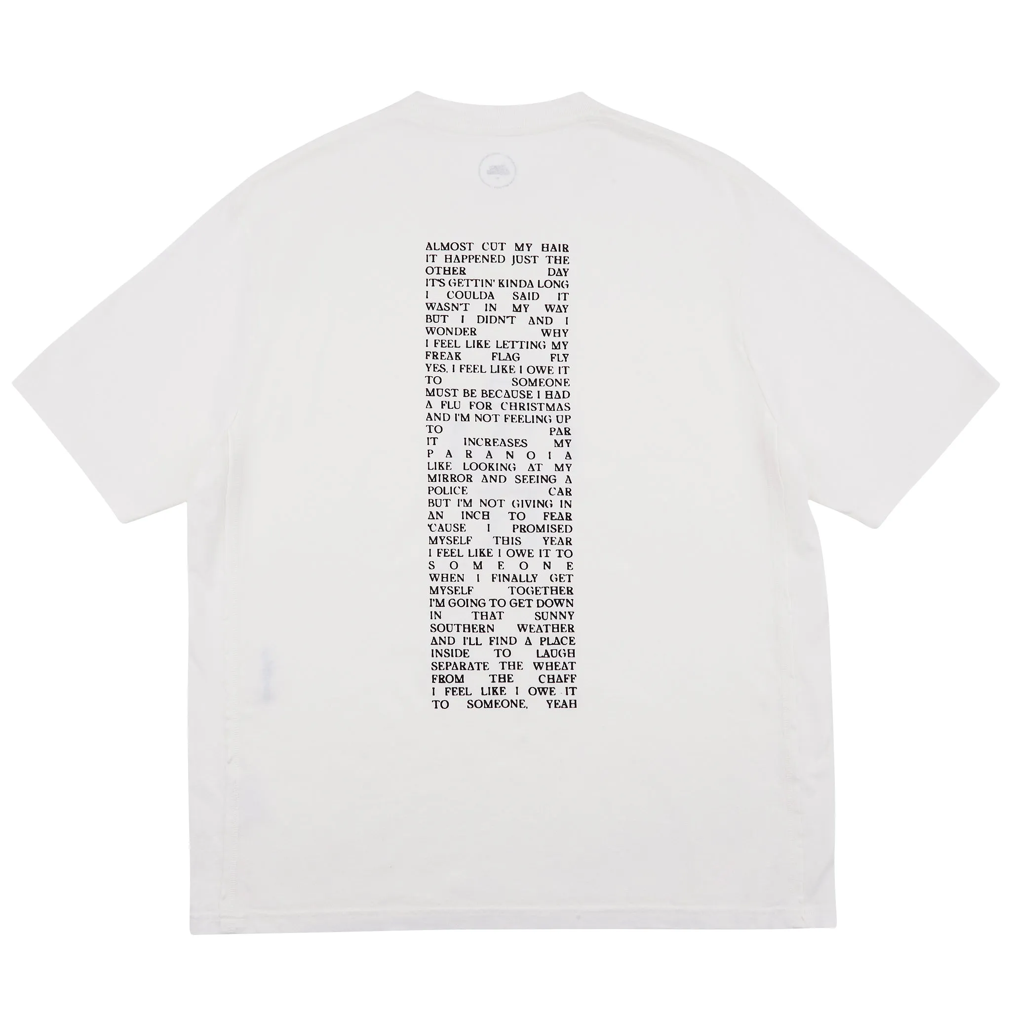 ACMH Lyrics Short Sleeve T-Shirt - Off White
