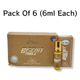 Al hiza perfumes Biscuit Parle Roll-on Perfume Free From Alcohol 6ml (Pack of 6)