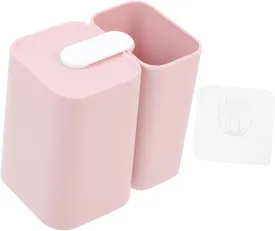 Alipis Bathroom Toothbrush Holder Toothbrush Cup Case Toothpaste Rack Drip- Easy to Clean High Durability