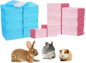 Amakunft 200 Pcs Rabbit Pee Pads, 18" x 13" Pet Toilet/Potty Training Pads, Super Absorbent Guinea Pig Disposable Diaper for Hedgehog, Hamster, Chinchilla, Cat, Reptile and Other Small Animal