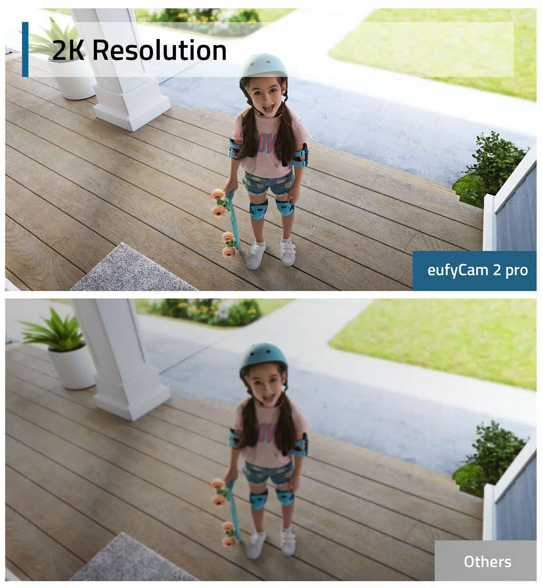 Anker T8140 eufyCam S221 eufyCam 2 Pro Wireless Home Security Add-on Camera 2K Resolution Requires HomeBase 2 365-Day Battery Life IP67 Weatherproof Night Vision No Monthly Plastic Fee (Renewed)