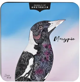 Banksia Red Animals of Australia Magpie Tin - Lemon Mrytle Butter Finger Biscuits 150g