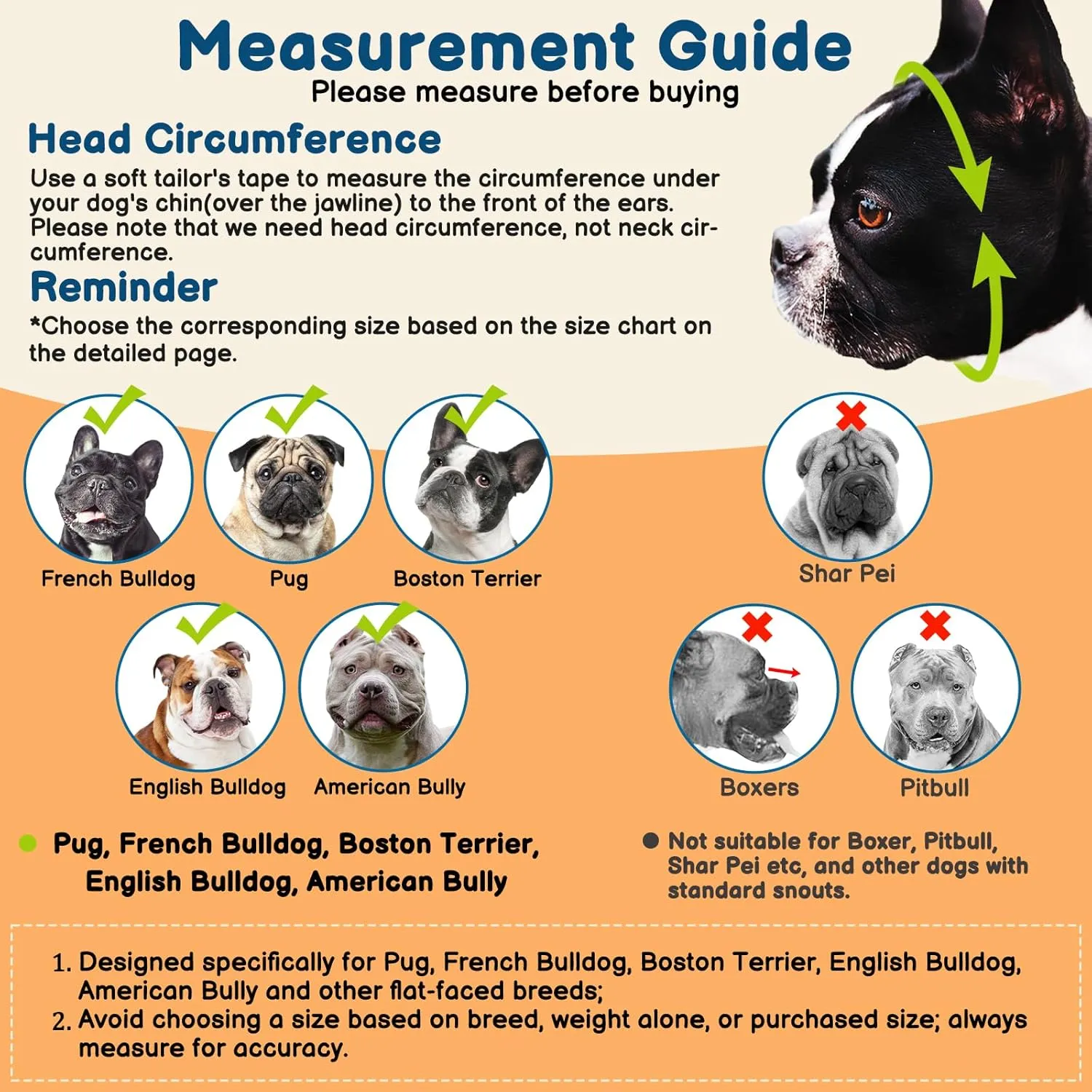 BARKLESS Dog Muzzle for Short Snout, Soft English Bulldog Muzzle for Biting, Chewing, Licking, Flat-Faced Bulldog Mouth Guard for Aggressive Dogs Grooming Walking, Allows Drinking