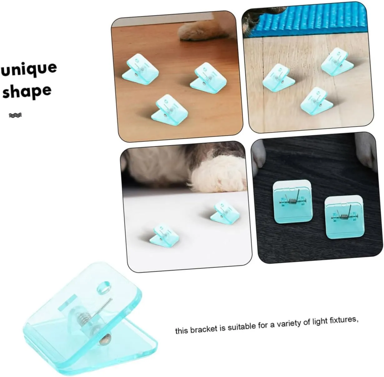 BESPORTBLE Puppy Potty Training Pad Holder 8pcs Dog Wee Wee Pad Wall Clip Reusable Water-Resistant Non-Slip for Dogs Cat Pet Supplies