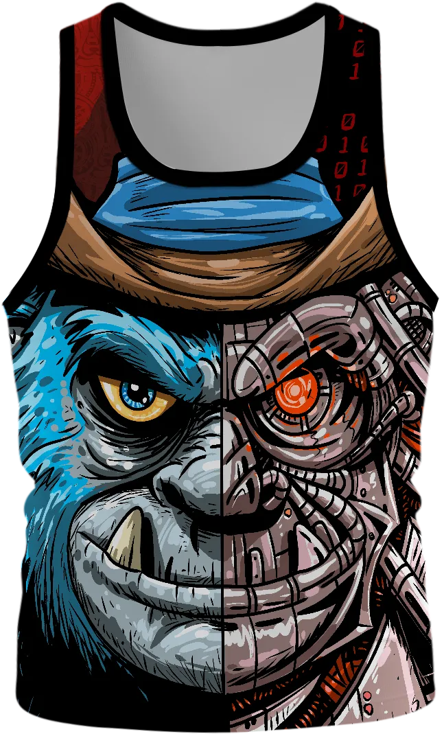 Blue Monkey TX Red Singlet
