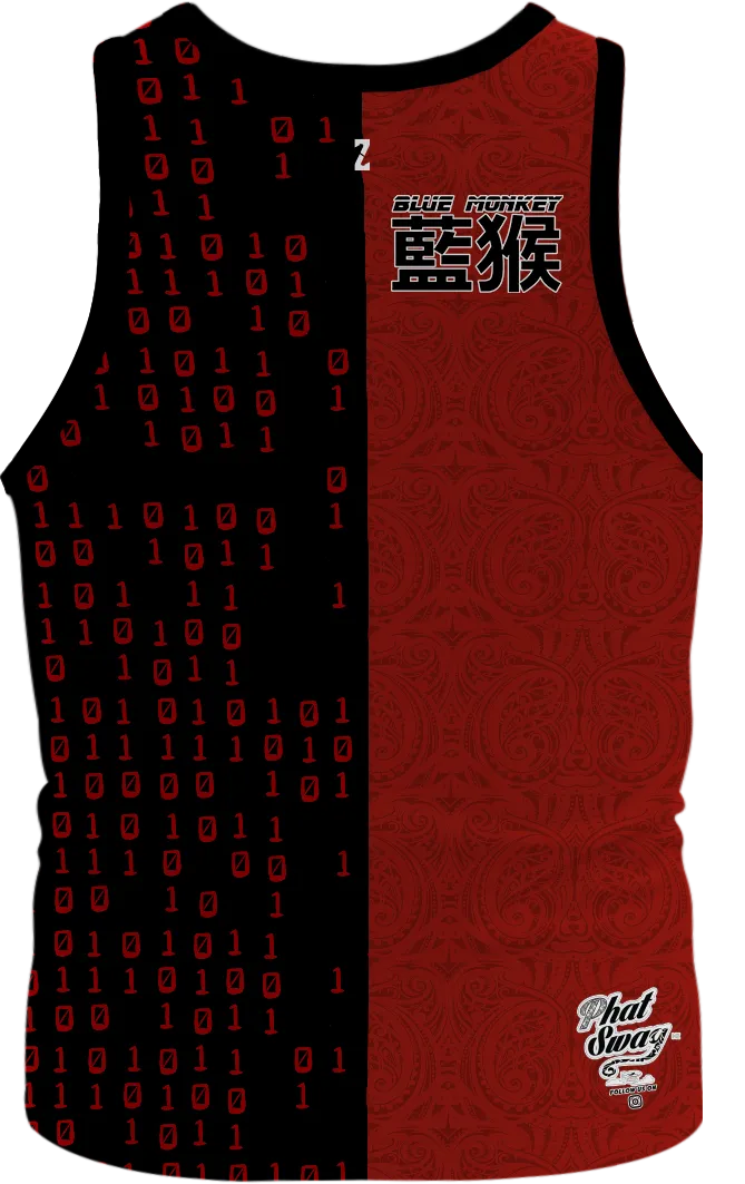 Blue Monkey TX Red Singlet