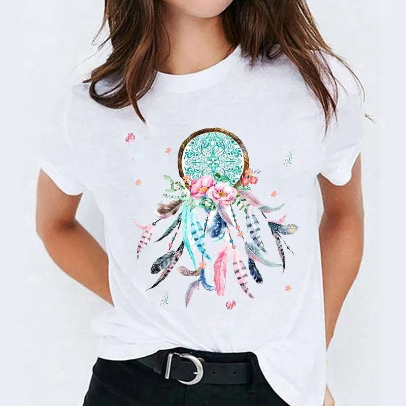 Cartoon Print Cute Short Sleeve T-Shirt - GlamzLife