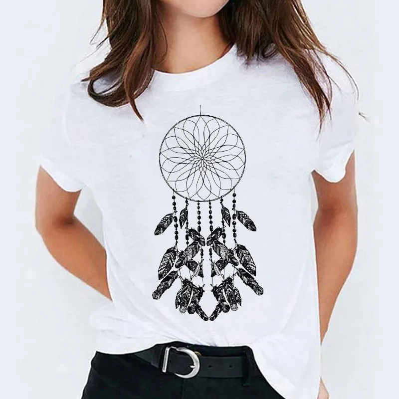 Cartoon Print Cute Short Sleeve T-Shirt - GlamzLife