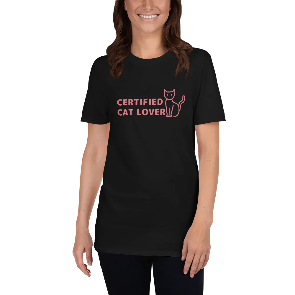 CERTIFIED CAT LOVER Short-Sleeve Unisex T-Shirt