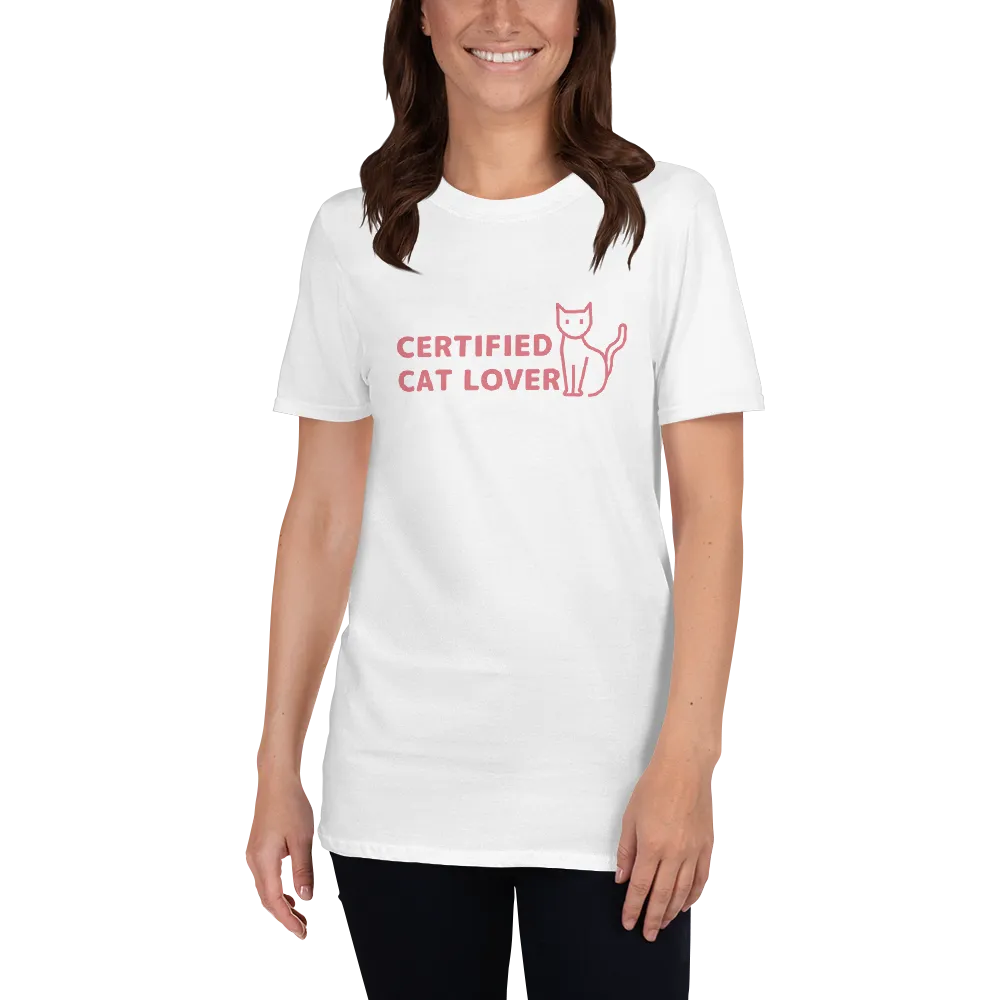 CERTIFIED CAT LOVER Short-Sleeve Unisex T-Shirt