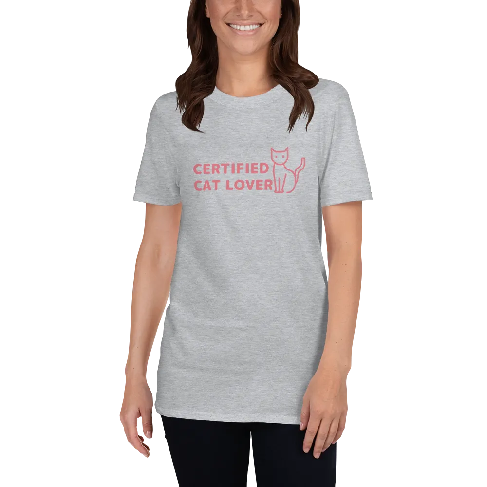 CERTIFIED CAT LOVER Short-Sleeve Unisex T-Shirt