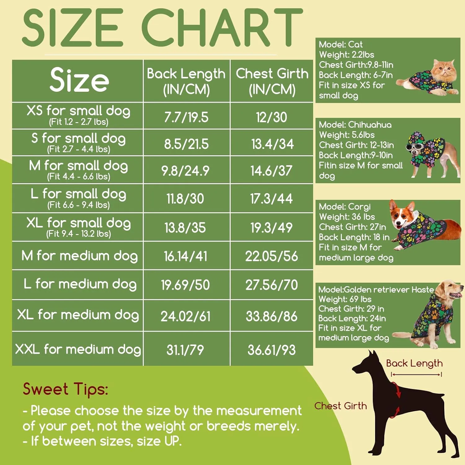 Colorful Dogprint Dog HoodiesDog Clothes with Pocket and Hat Winter Clothes Sweaters for Medium Large Dogs Girl Boy Pets' Clothes Outfits