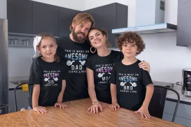 Customized this is what an awesome your name looks like family matching t-shirt - sold separately
