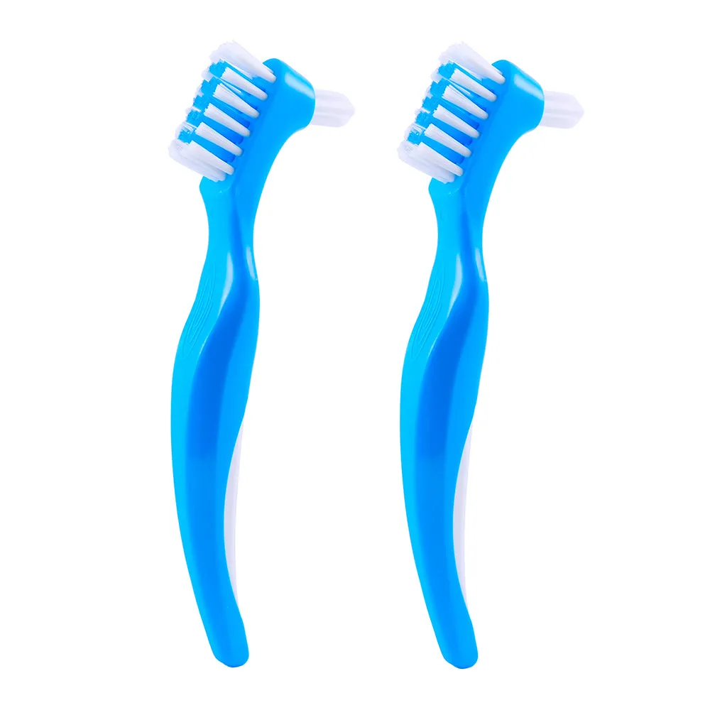 Denture Clean Toothbrush for Denture Care Tool 2 piece