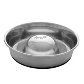 Dogit Stainless Steel Non-Skid Slow Feed Dog Bowl - 1.7 L (57.5 fl.oz.)