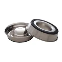 Dogit Stainless Steel Non-Skid Slow Feed Dog Bowl - 1.7 L (57.5 fl.oz.)