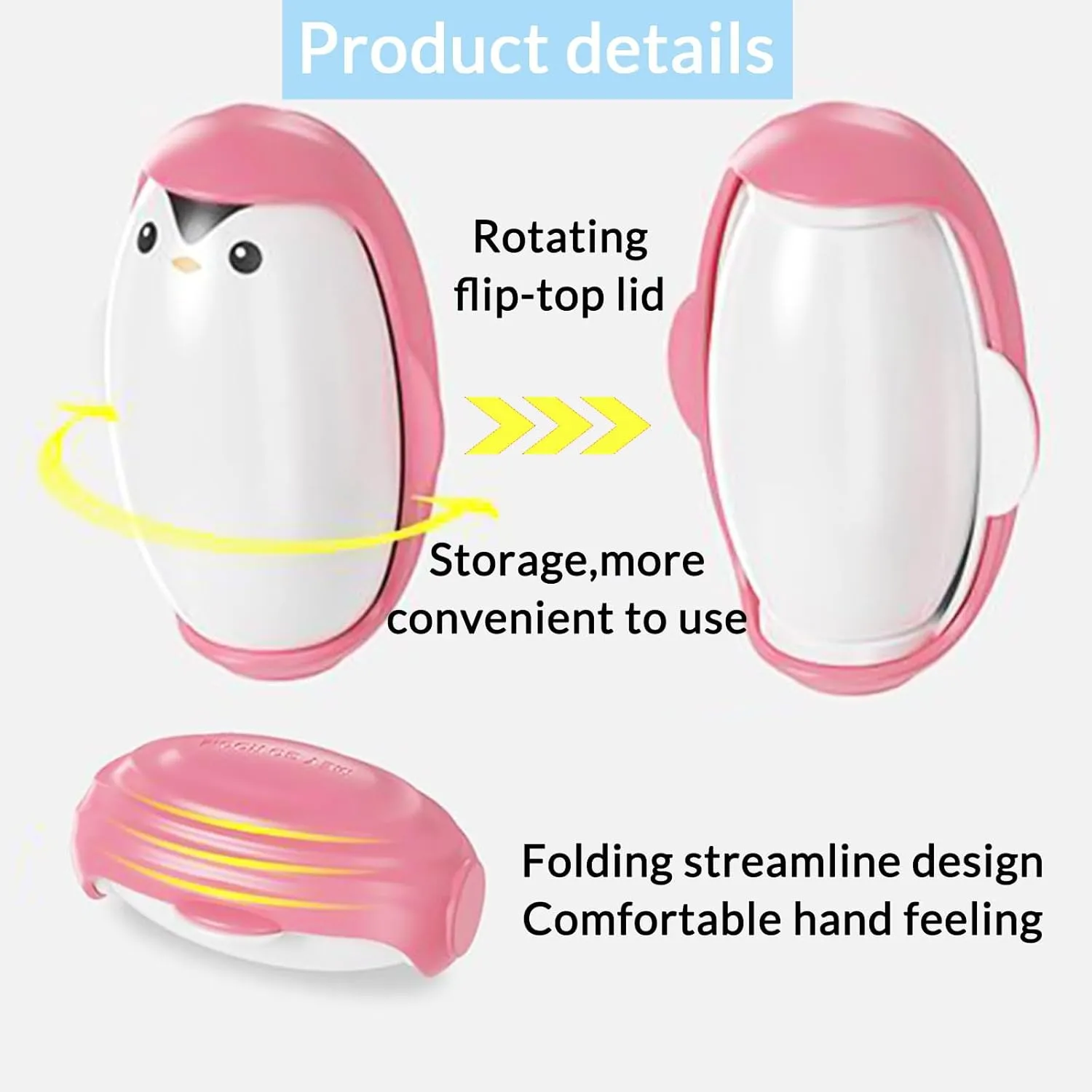Durable Reusable Lint Roller Washable Lint Roller for Pet Hair Portable Lint Remover Ideal for Clothes, Bag, Carpets Perfect for Travel, Outdoor Activities - Pink