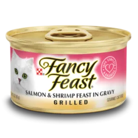 Fancy Feast Grilled Salmon & Shrimp Feast in Gravy Wet Cat Food