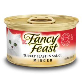 Fancy Feast Minced Turkey Feast in Sauce Wet Cat Food