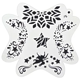 FRISBEE Face Painting Stencil - Fairy and Stars A4