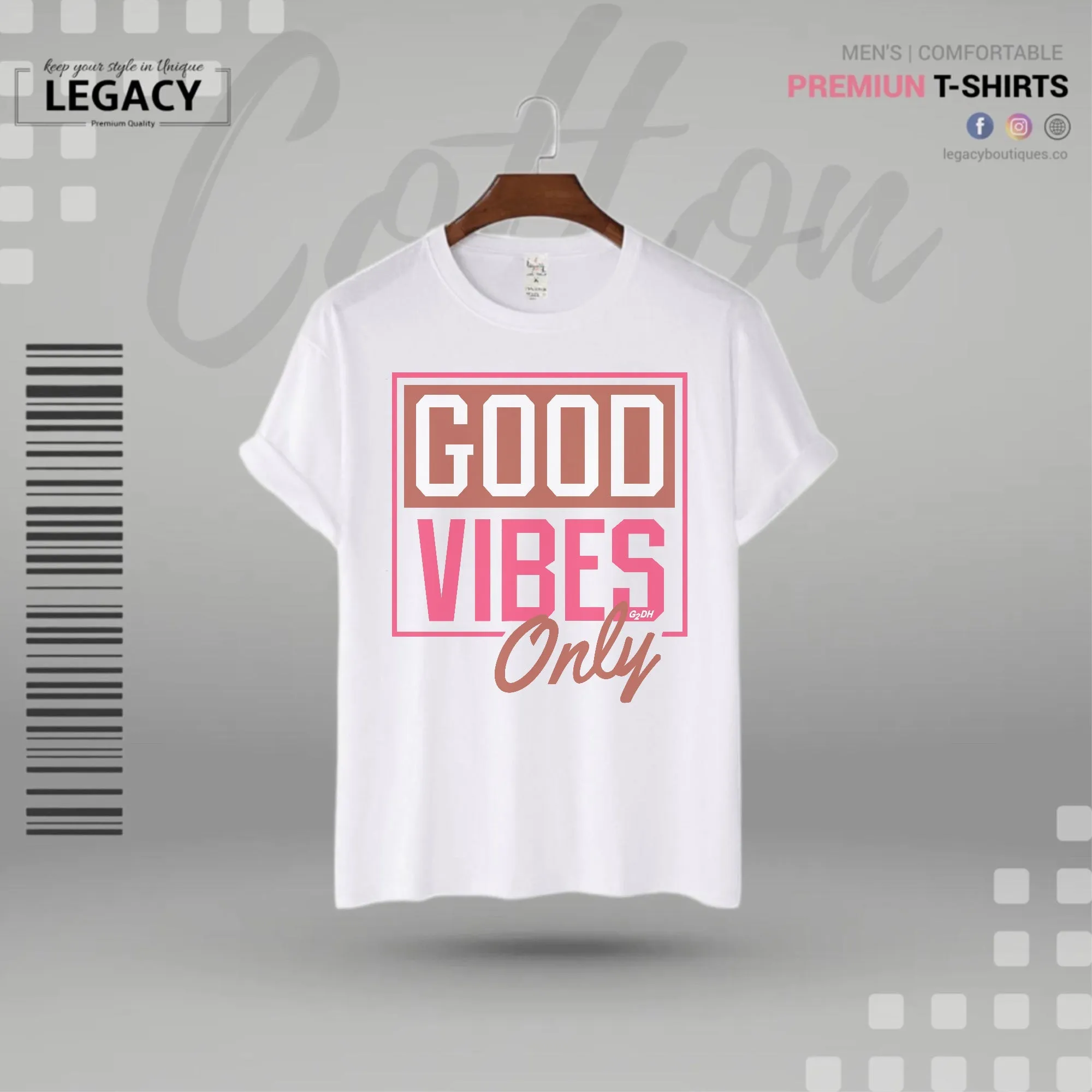 Good Vibes only Mens T Shirt For Man