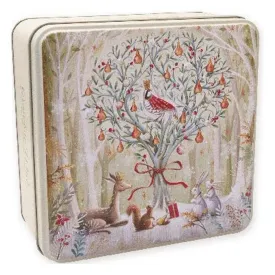 Grandma Wild's 160g Embossed Pear Tree Biscuit Tin
