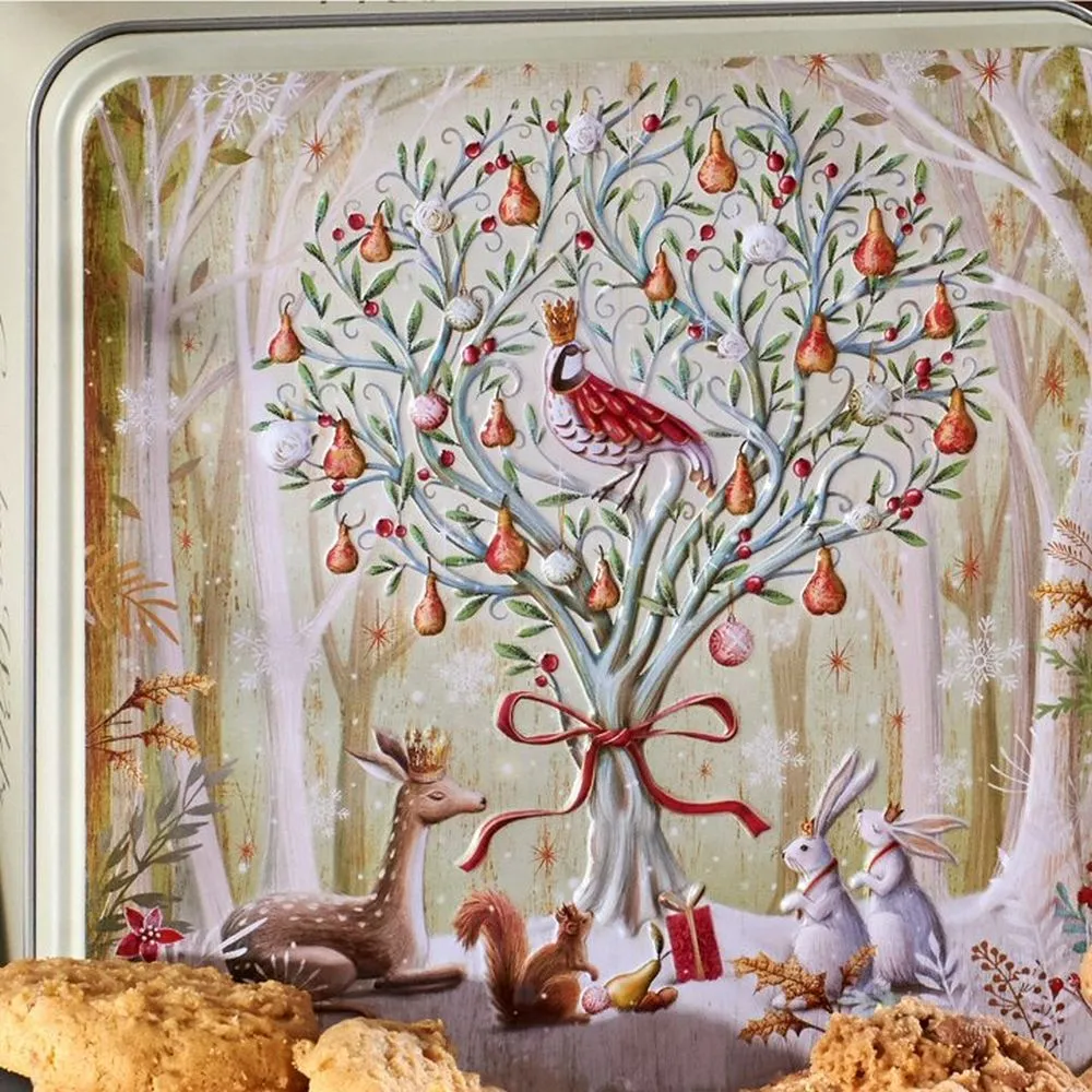 Grandma Wild's 160g Embossed Pear Tree Biscuit Tin
