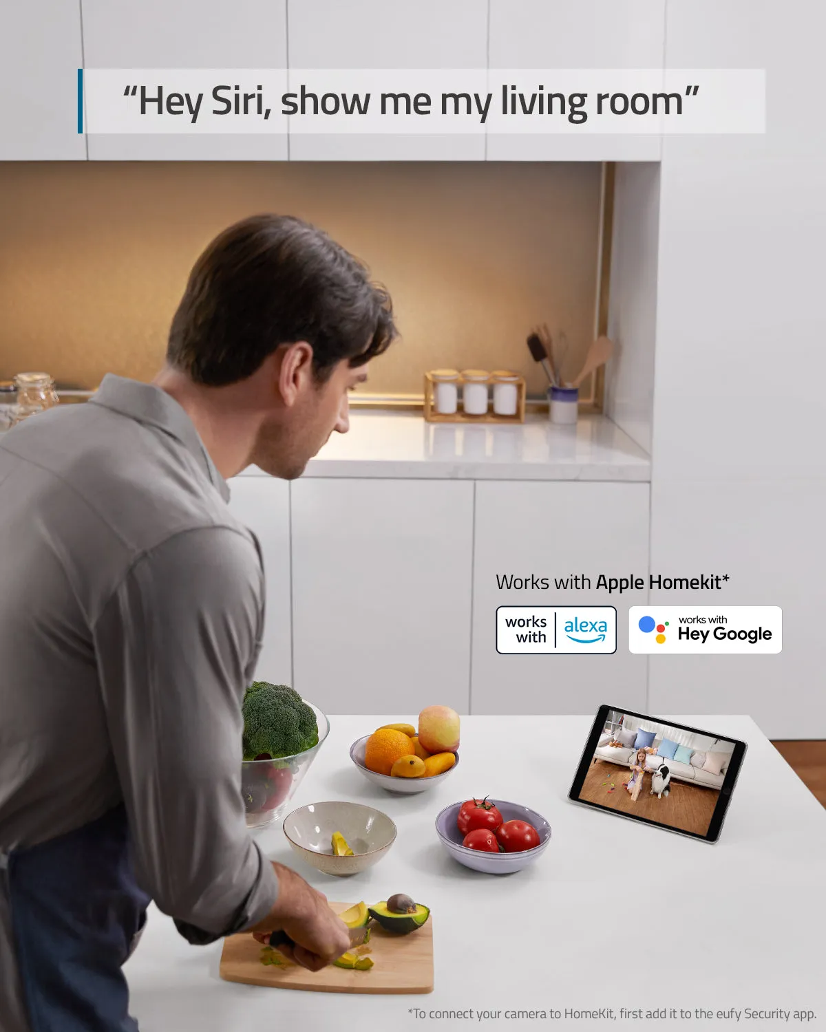 Indoor Cam E220 (2K, 3-Cam Kit, Pan & Tilt)