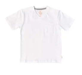 Leo And Zackary Boys White V-Neck T shirt