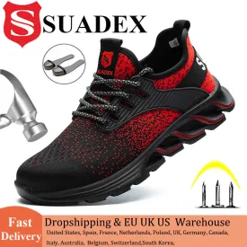 Lightweight Breathable Mens Steel Toe Safety Shoes
