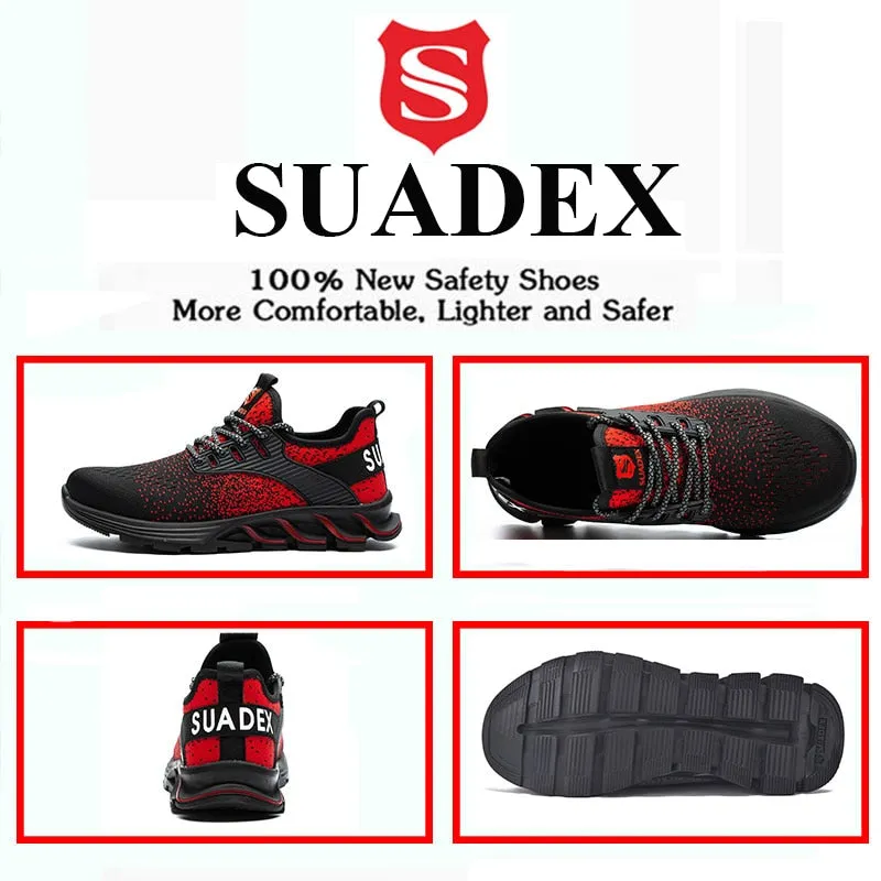 Lightweight Breathable Mens Steel Toe Safety Shoes