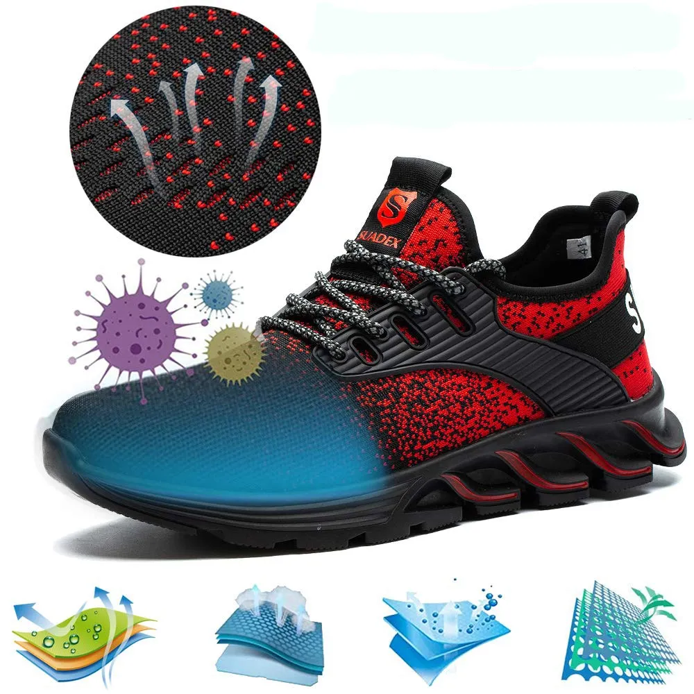 Lightweight Breathable Mens Steel Toe Safety Shoes