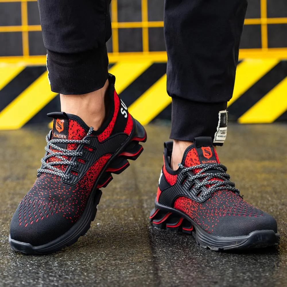 Lightweight Breathable Mens Steel Toe Safety Shoes