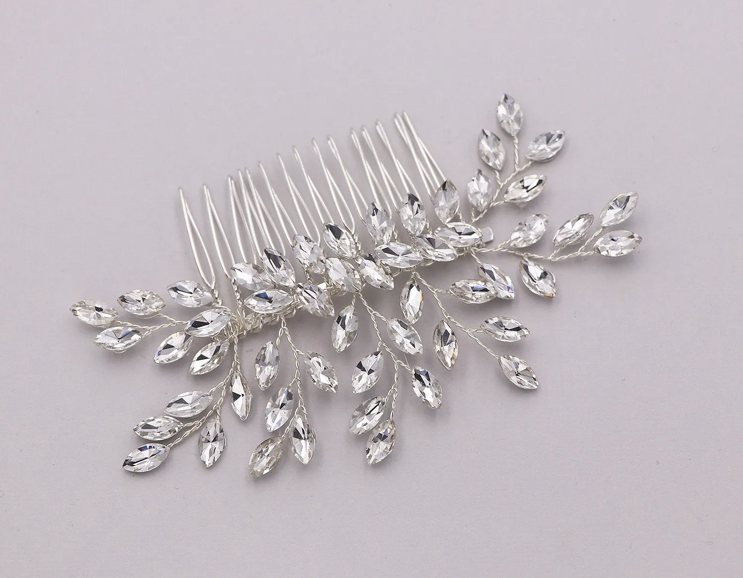 Marquise Crystal Hair Comb