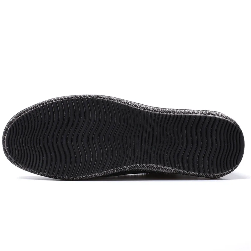 Men's Canvas Slip On Shoes Causal Breathable Loafers | runandup