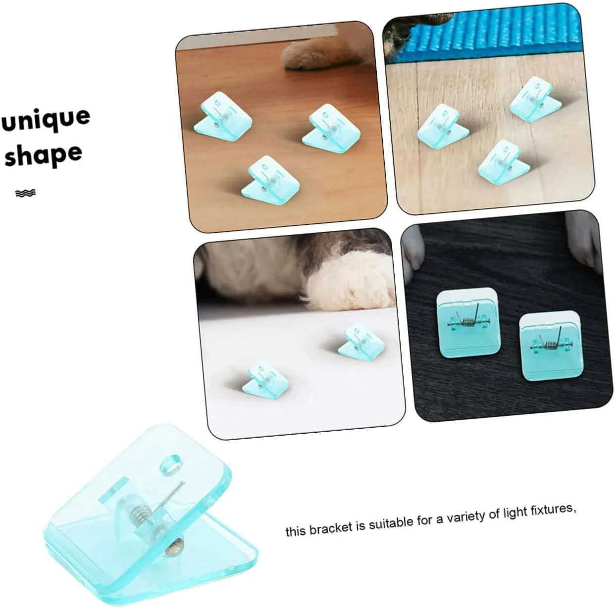 MERRYHAPY 8pcs Dog Wall Pee Pad Holder Puppy Training Pad Clip Nonslip Stability Potty Training Supplies