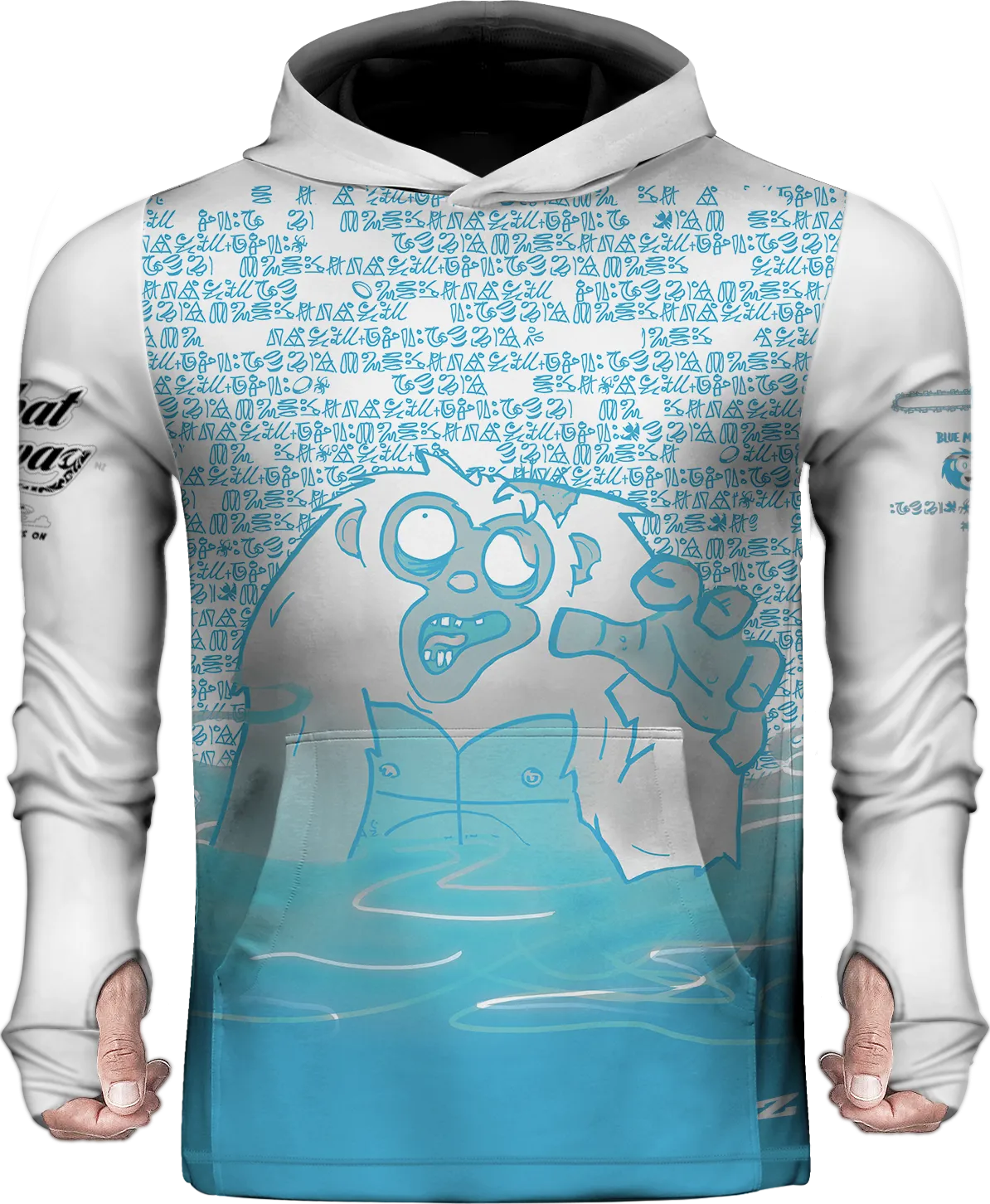 Monkey Zombie Sun Hoodie