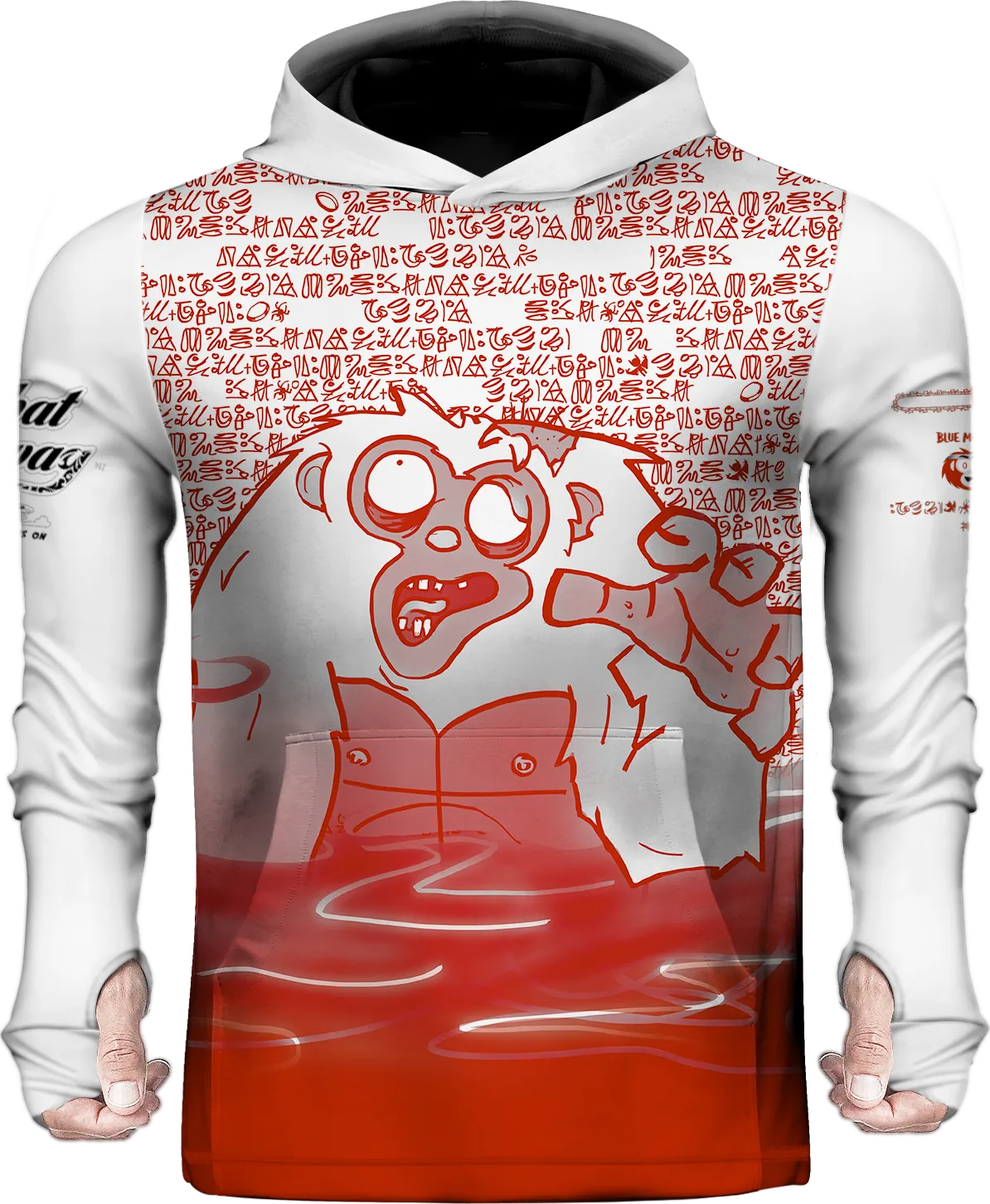 Monkey Zombie Sun Hoodie