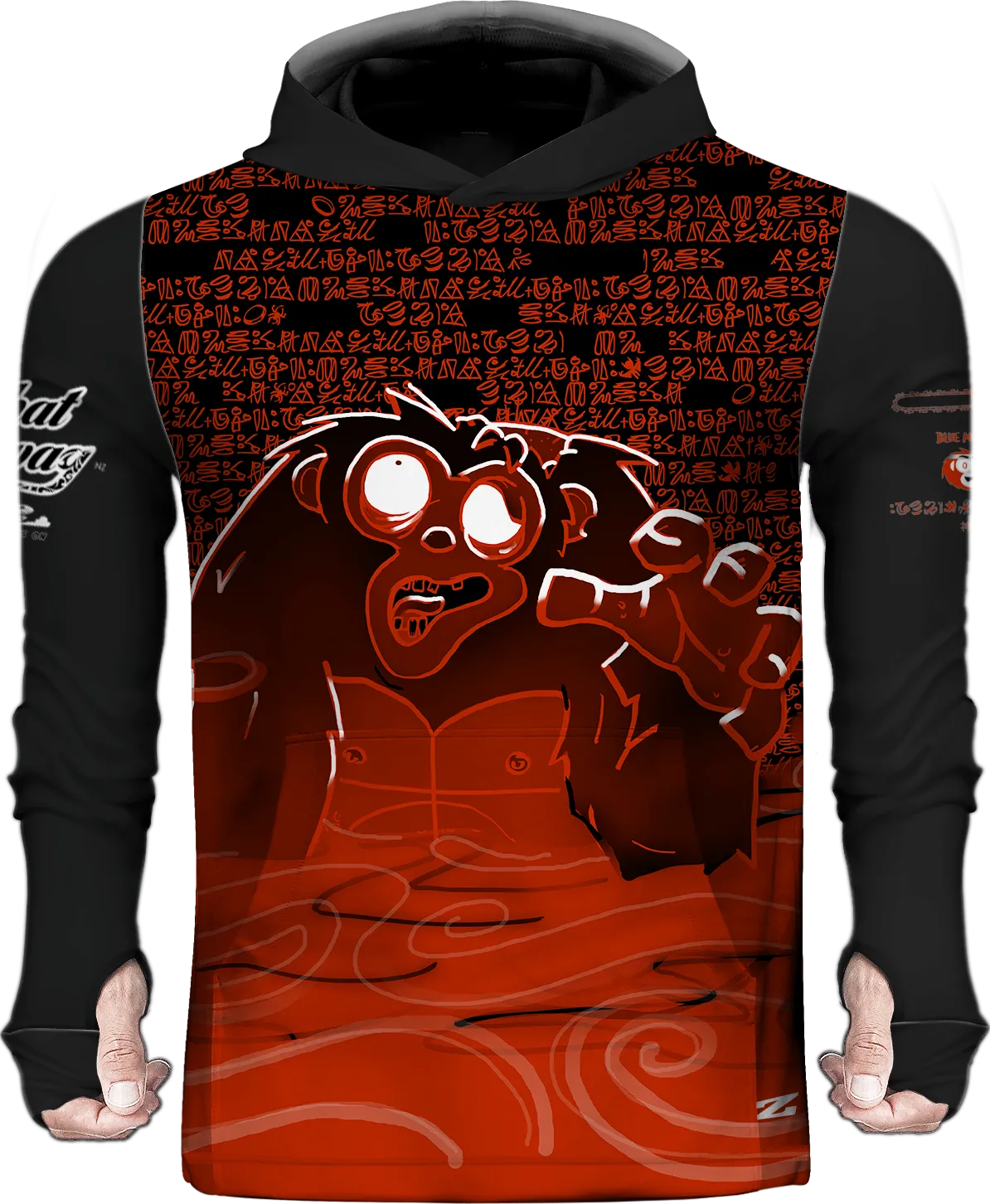 Monkey Zombie Sun Hoodie