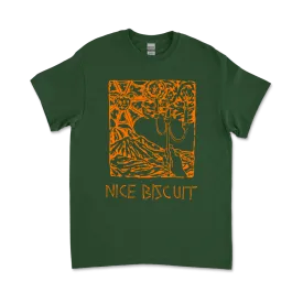 Nice Biscuit / Forest Green T-Shirt
