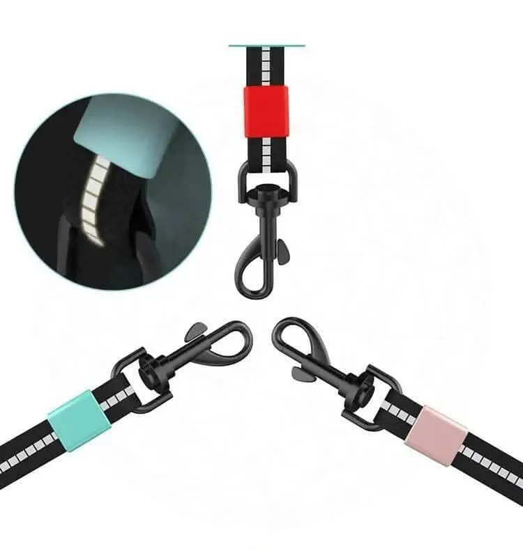 PetGains PGMA Nylon Automatic Telescopic Traction Rope (Sky Blue)