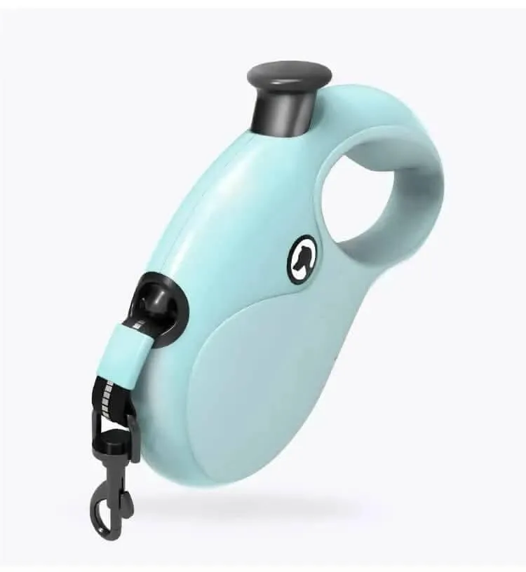PetGains PGMA Nylon Automatic Telescopic Traction Rope (Sky Blue)