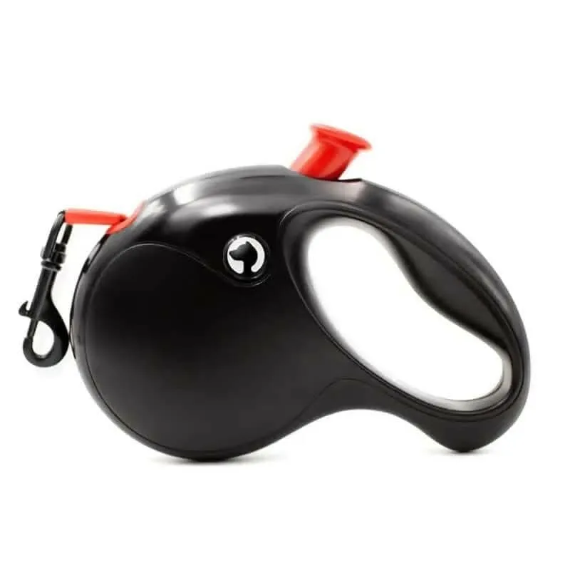 PetGains PGMC Nylon Automatic Telescopic Traction Rope (Black)