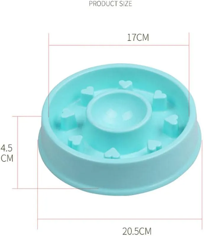 Pets Feeder Bowl Dog Dishes Slow Feeder Dog Bowl Anti Bloat No Gulp Dish Puppy Pet Cat Interactive Feeding Bowls Green