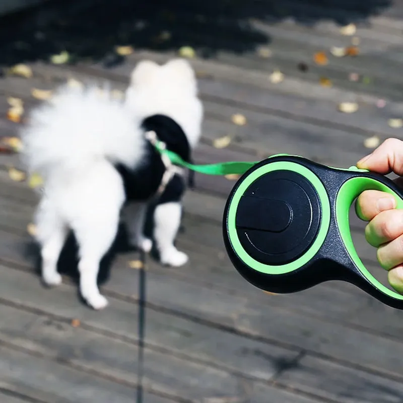 Pipers Automatic Retractable Dog Leash Retractable One Button Break & Lock Heavy