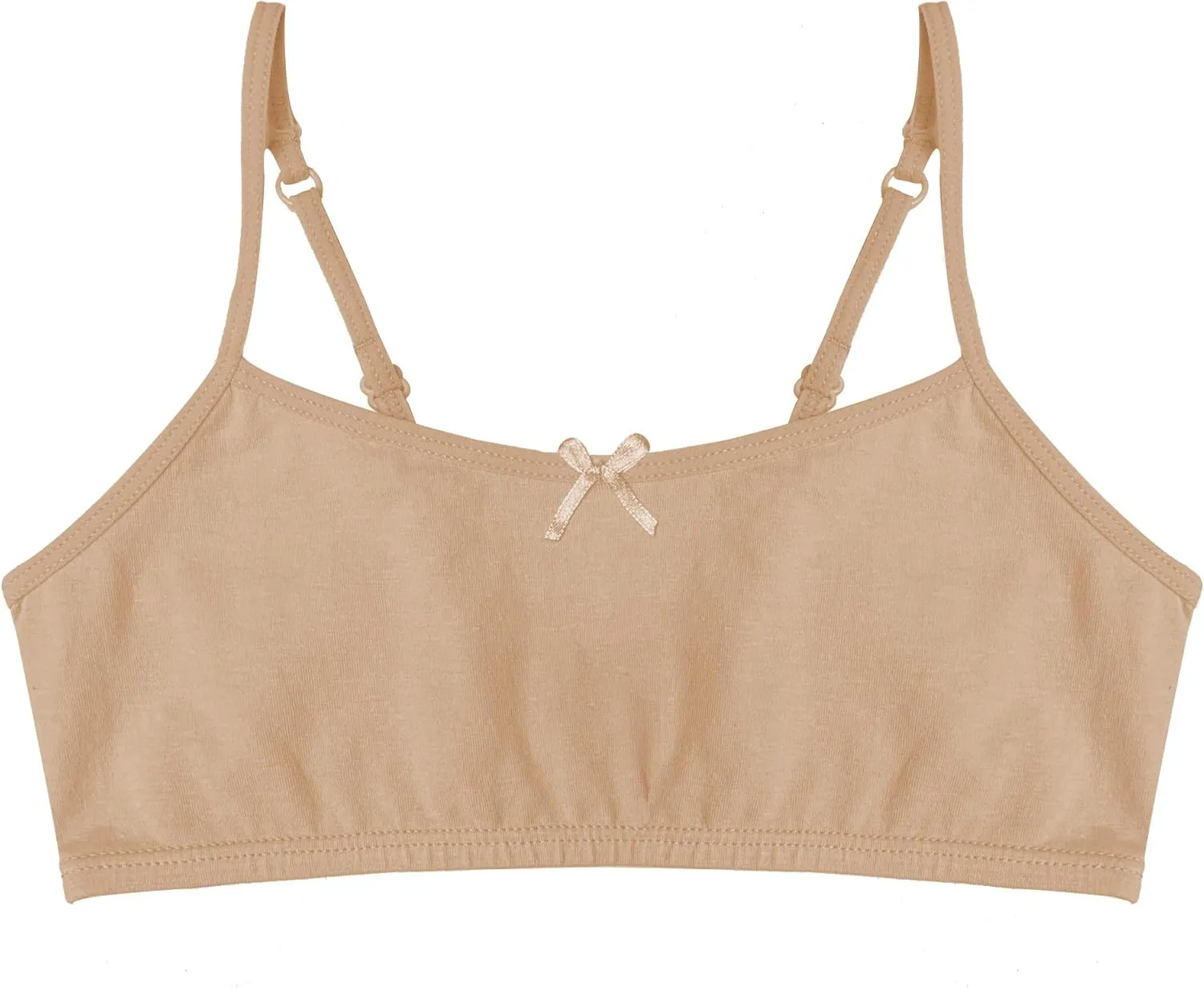 Popular Cotton Girls Training Bra - Crop Cami Training Bras for Girls with Adjustable Straps. Cotton Bra Pack.