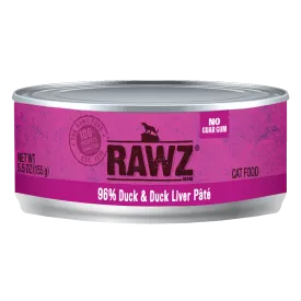 RAWZ 96% Duck & Duck Liver Pate Wet Cat Food