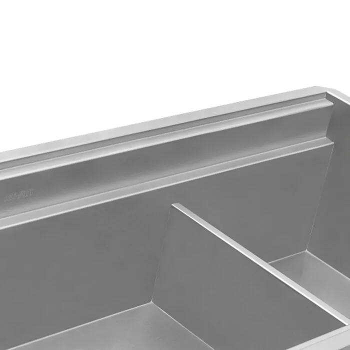 Ruvati 33-inch Workstation Dual Tier Double Bowl Low Divide Undermount 16 Gauge Stainless Steel Kitchen Sink – RVH8255